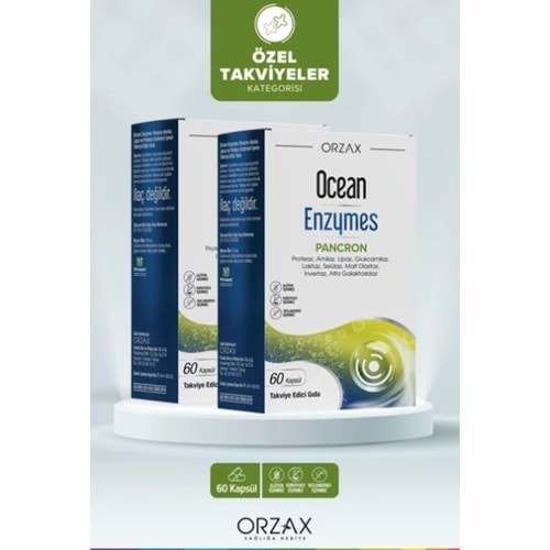 OCEAN ENZYMES PANCRON 60 KAPSÜL