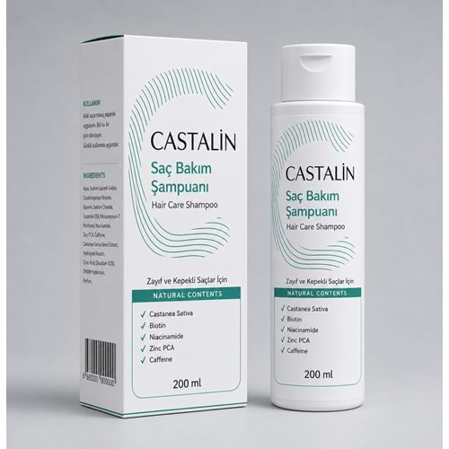 CASTALİN SAÇ BAKIM ŞAMPUANI 200 ML ( ZAYIF VE KEPEKLİ SAÇLAR İÇİN )