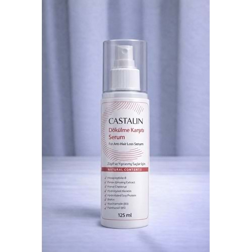 CASTALİN DÖKÜLME KARŞITI SERUM 125 ML ( ZAYIF VE YIPRANMIŞ SAÇLAR İÇİN )