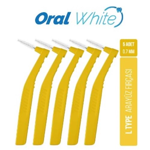 ORAL WHİTE CLEANİNG PRO SARI ARAYÜZ FIRÇASI 0.7 MM 5 ADET