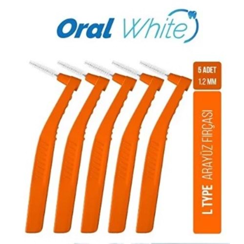 ORAL WHİTE CLEANİNG PRO TURUNCU ARAYÜZ FIRÇASI 1.2 MM 5 ADET