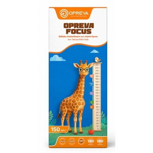 OPREVA FOCUS 150 ML ŞURUP ( SİTİKOLİN FOTOTİDİLSERİN L-ARJİNİN İÇERİR )