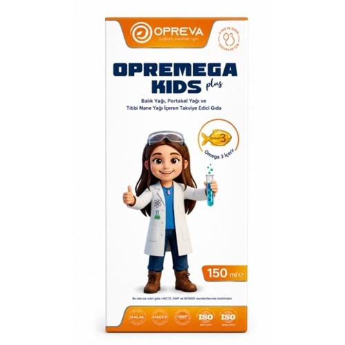 OPREMEGA KİDS PLUS BALIK YAĞI ŞURUP 150 ML OPREVA