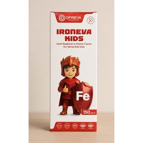 OPREVA İRONEVA KİDS DEMİR BİSGLİSİNAT ŞURUP 150 ML