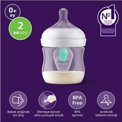 PHİLİPS AVENT NATURAL RESPONSE DOĞAL TEPKİLİ PP BİBERON 0 AY 125 ML