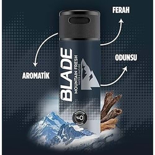 BLADE MOUNTAİN FRESH SPREY DEODORANT 150 ML