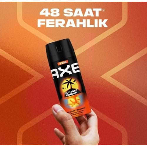 AXE SUNSET FRESH ERKEK DEODORANT 150 ML