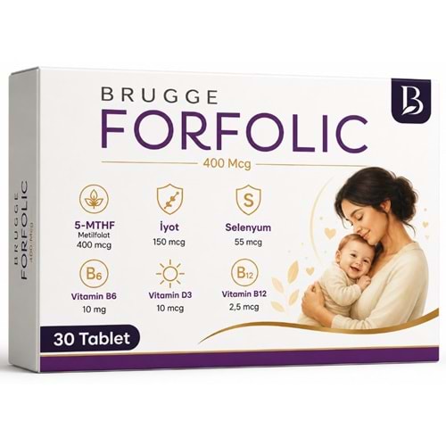 FORFOLİC 400 MG FOLİK ASİT MULTİVİTAMİN 30 TABLET