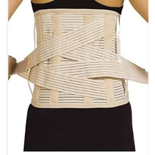 WİCROMED LUMBOSAKRAL KEMERLİ KORSE STANDART 32 CM NO:2 L-XL-XXL-XXXL BEDEN UYUMLU ( 120 CM )