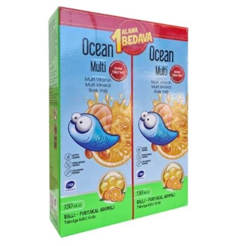 OCEAN MULTİ ŞURUP 150 ML - 1 ALANA 1 BEDAVA