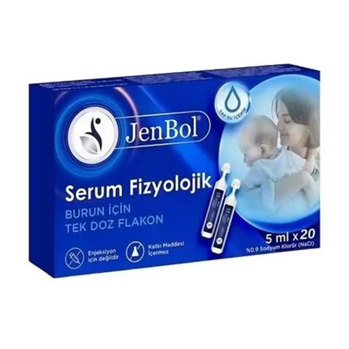 JENBOL FİZYOLOJİK SERUM 5 ML x 20 FLAKON