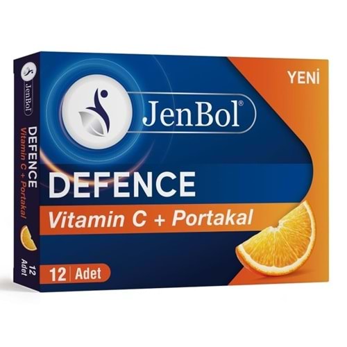 JENBOL DEFENCE PASTİL 12 Lİ VİTAMİN C & PORTAKAL