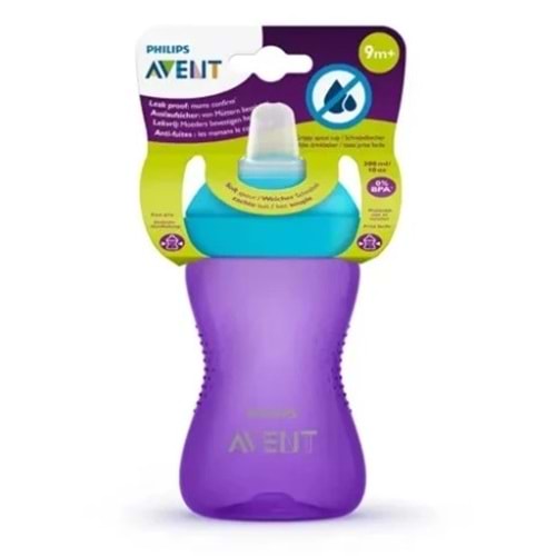 PHİLİPS AVENT YUMUŞAK UÇLU BARDAK MOR 9 AY+ 300 ML