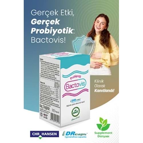 BACTOVİS PROBİYOTİK 30 KAPSÜL