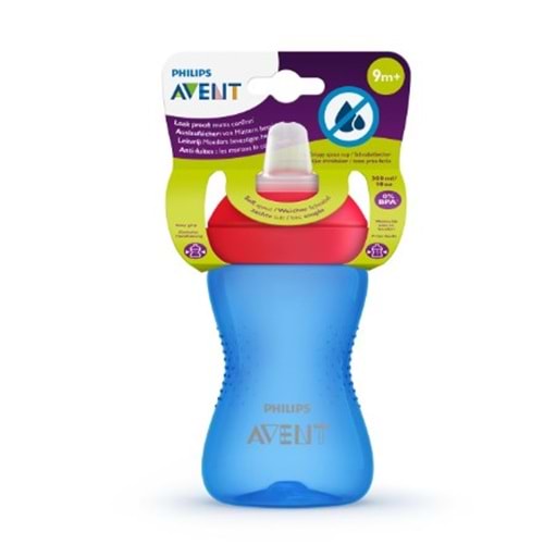 PHİLİPS AVENT YUMUŞAK UÇLU BARDAK MAVİ 9 AY+ 300 ML