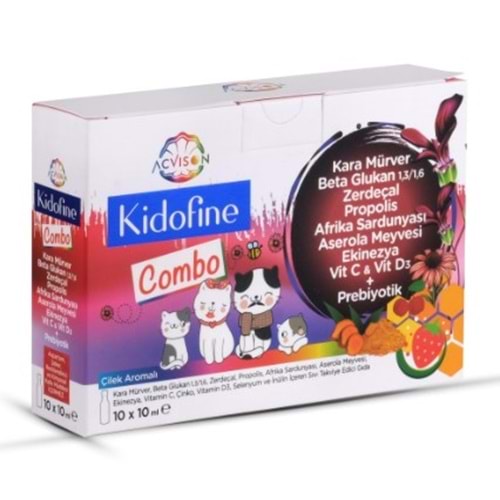 KİDOFİNE COMBO ÇİLEK AROMALI 10 FLAKON
