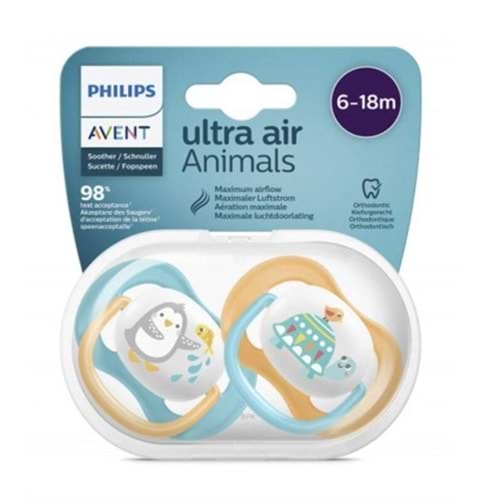 PHİLİPS AVENT ULTRA AİR 0-6 AY ERKEK HAYVAN DESENLİ EMZİK