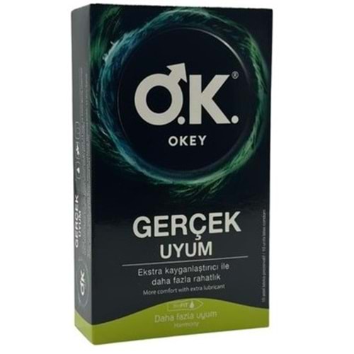 OKEY GERÇEK UYUM PREZERVATİF 10 ADET