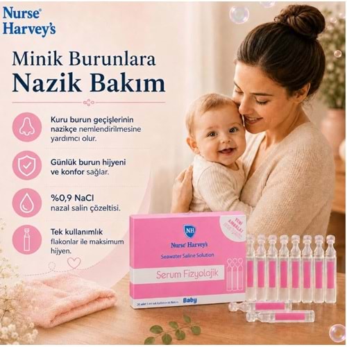 GİFRER SERUM FİZYOLOJİK 5 ML 20 FLAKON ( BURUN VE GÖZ TEMİZLİĞİ İÇİN )