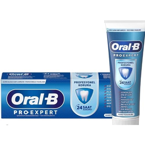 ORAL-B PRO-EXPERT 24 SAAT PROFESYONEL KORUMA NANE DİŞ MACUN 75 ML