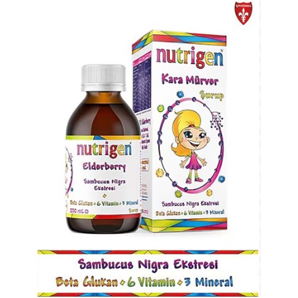 NUTRİGEN ELDENBERY KARA MÜRVER ŞURUP 200 ML
