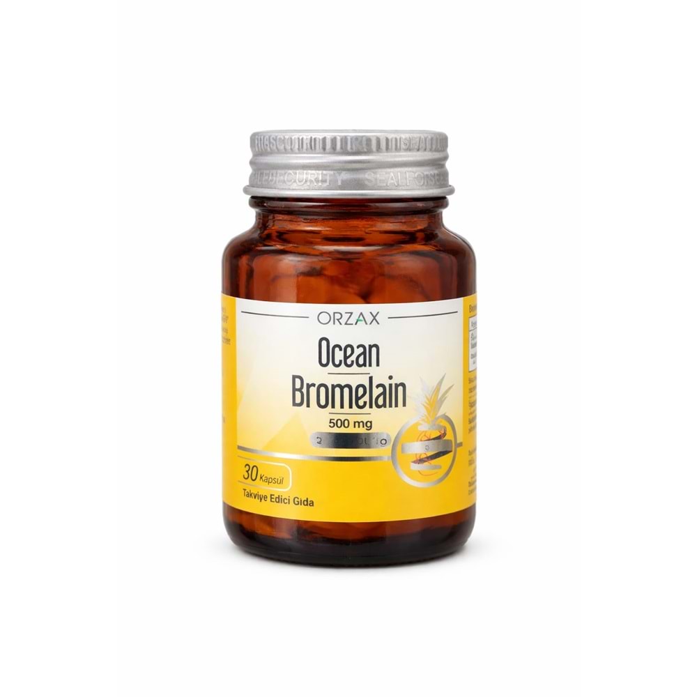 OCEAN BROMELAİN 500 MG 30 KAPSÜL ( SİNDİRİM & ÖDEM ATICI ) KUTUSUZ