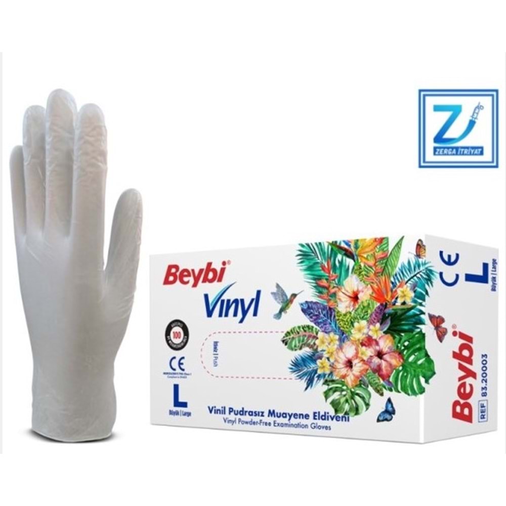 BEYBİ VİNLY PUDRASIZ ELDİVEN LARGE 100 LÜ
