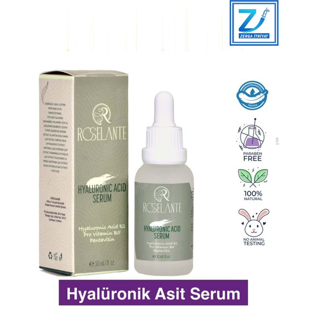 ROSELANTE HYALURONIC ACİD SERUM 30 ML