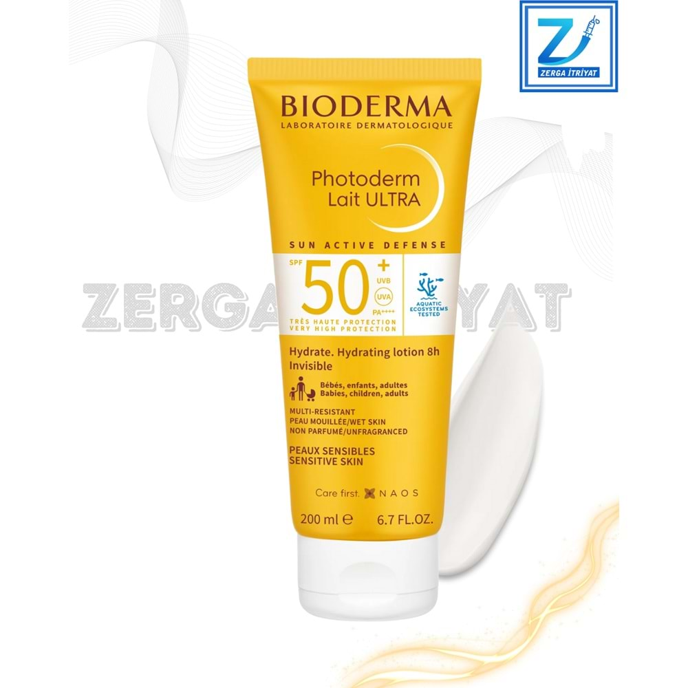 BİODERMA PHOTODERM LAİT ULTRA SPF 50+ 200 ML ( HASSAS CİLTLER İÇİN ) GÜNEŞ KREMİ