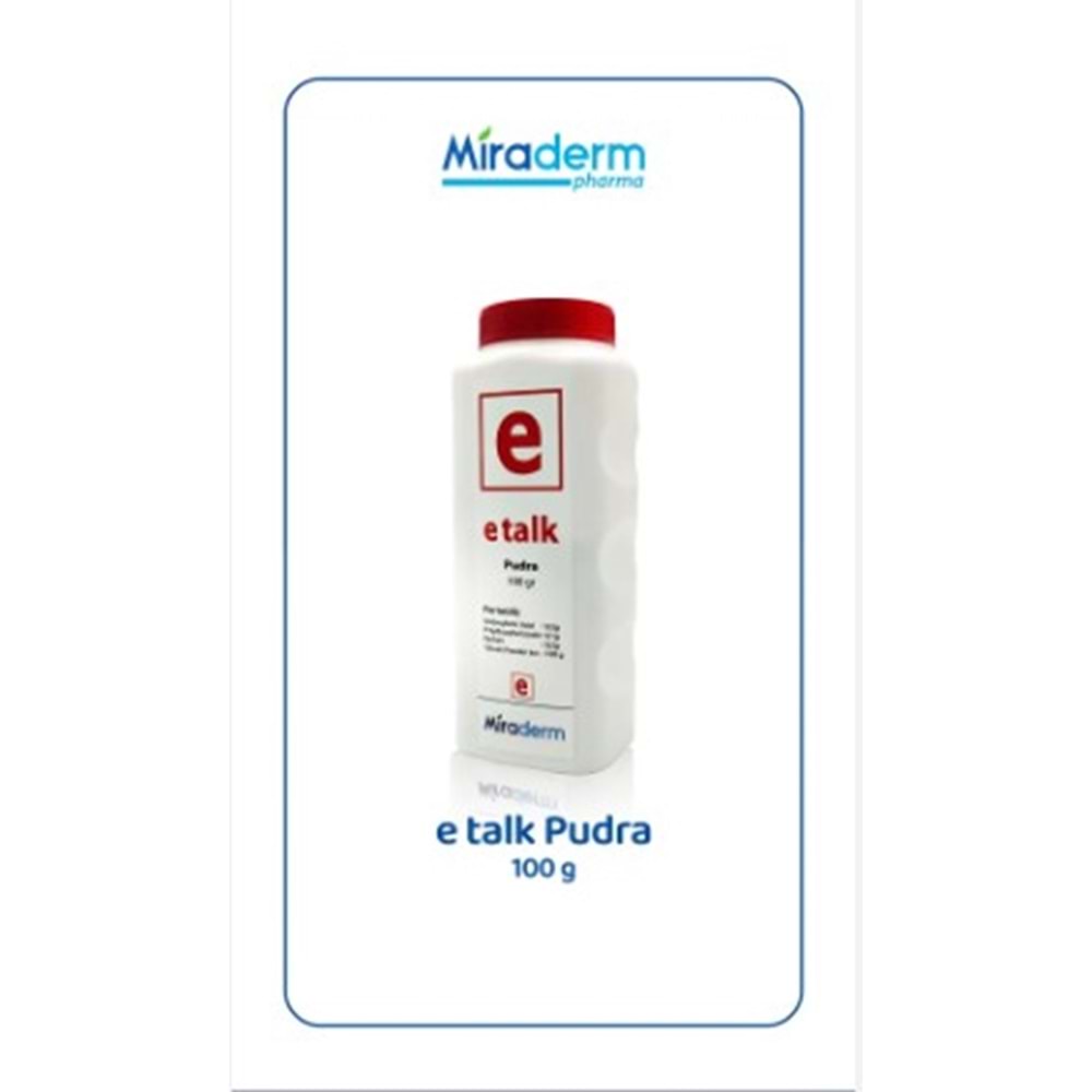 MİRADERM E TALK PUDRA 100 GR
