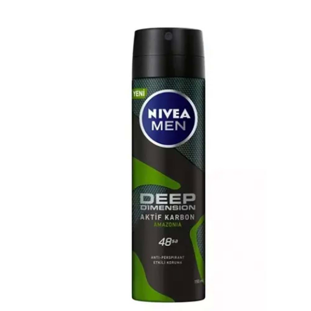 NİVEA DEO SPREY DEEP AMAZONİA FOR MEN 150 ML ( DEODORANT )