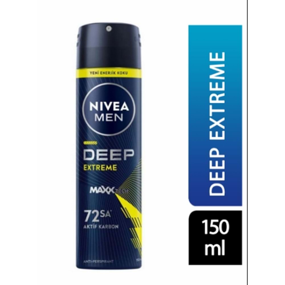 NİVEA MEN DEEP EXTREME DEODORANT 150 ML (SPREY )