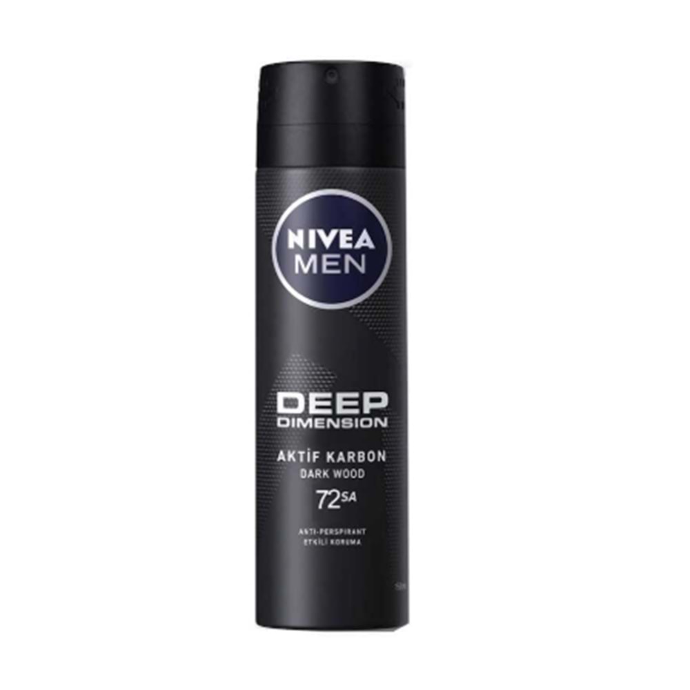 NİVEA DEEP DİMENSİON DEODORANT ERKEK 150 ML ( SPREY )