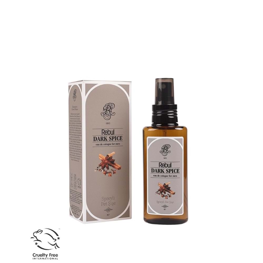 REBUL DARK SPİCE KOLONYA SPREYLİ PET ŞİŞE 125 ML