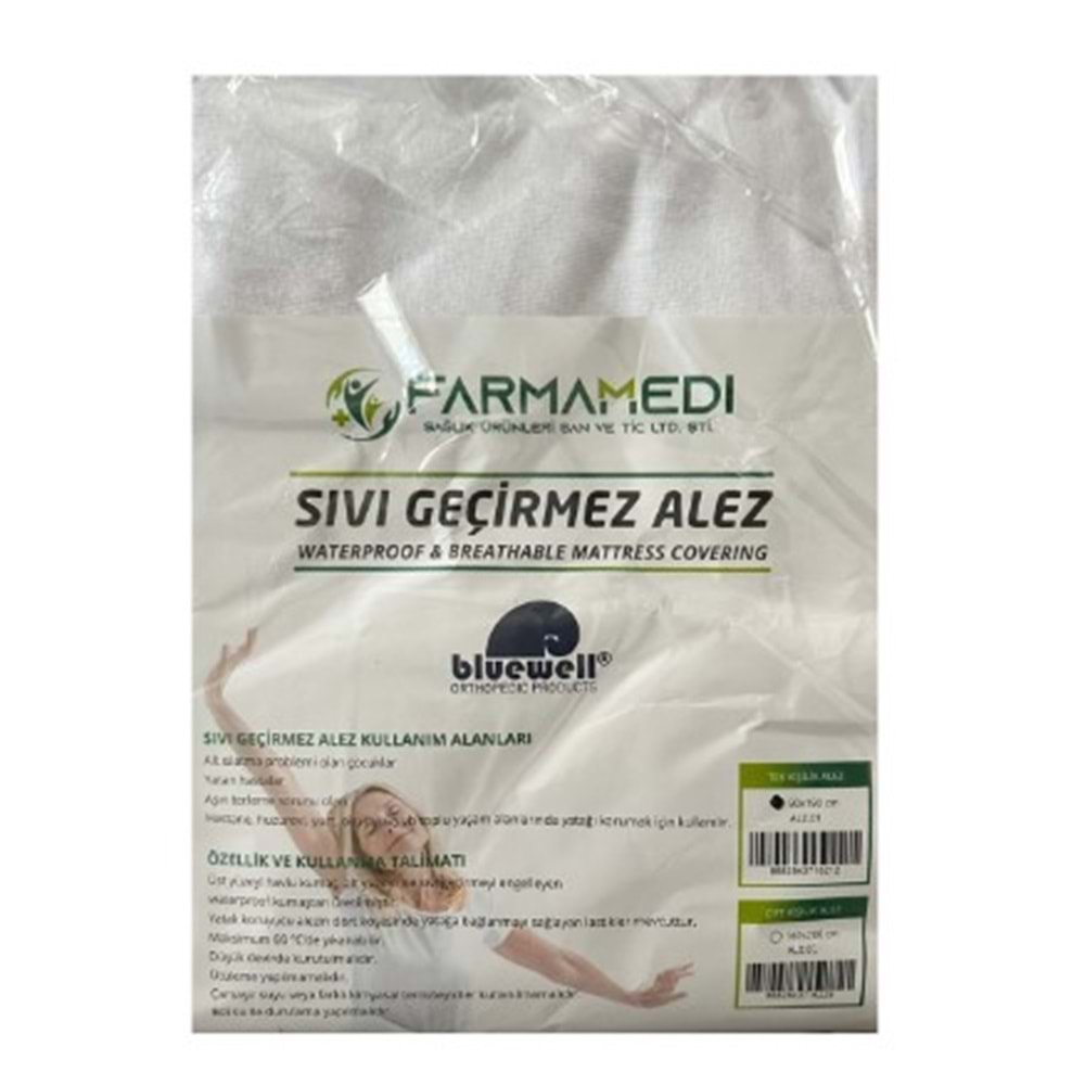 BLUEWELL ALEZ ÇİFT KİŞİLİK 160X200 SIVI GEÇİRMEZ