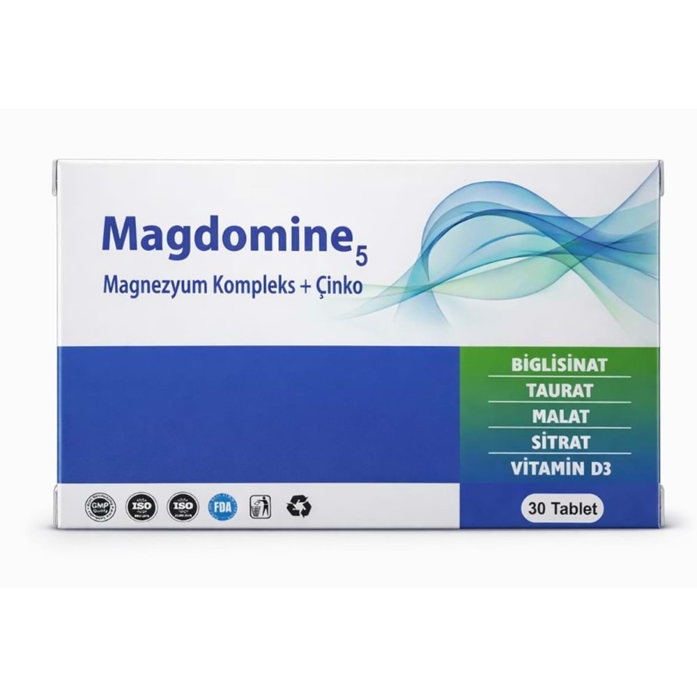 MAGDOMİNE MAGNEZYUM KOMPLEKS ÇİNKO 30 TABLET