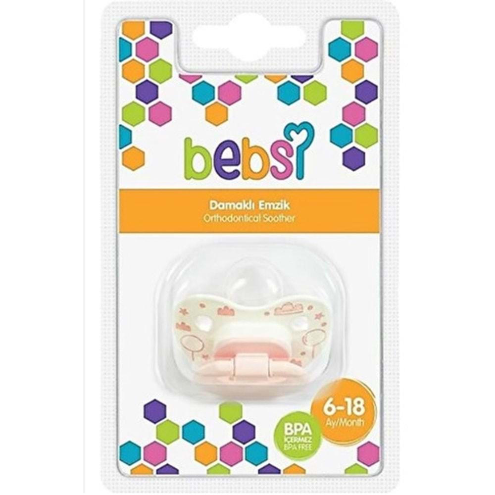 BEBSİ 258 DESENLİ DAMAKLİ EMZİK 6-18 AY NO: 2