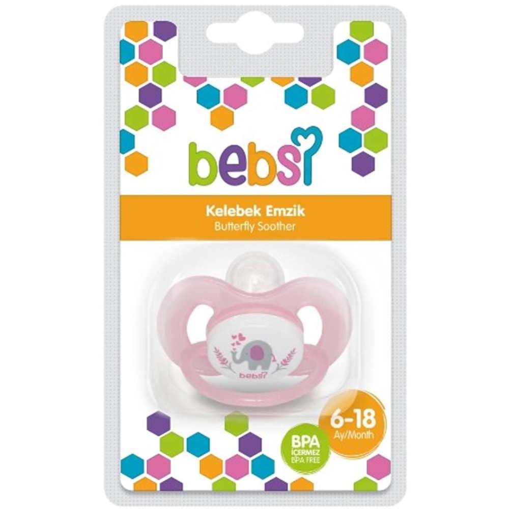 BEBSİ 584 KELEBEK DESENLİ EMZİK NO: 2