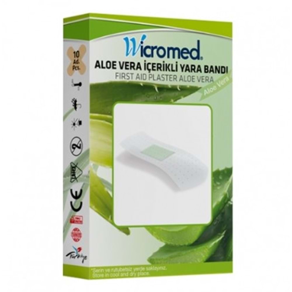 WİCROMED YARA BANDI ALOE VERALI 10'LU